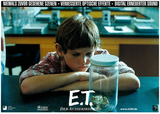 『E.T. 20周年記念上映』 映画 ロビーカード ドイツ オリジナル [4318]