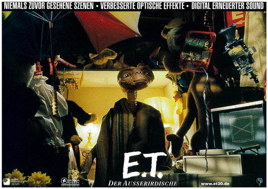 『E.T. 20周年記念上映』 映画 ロビーカード ドイツ オリジナル [4319]