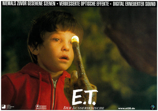 『E.T. 20周年記念上映』 映画 ロビーカード ドイツ オリジナル [4321]