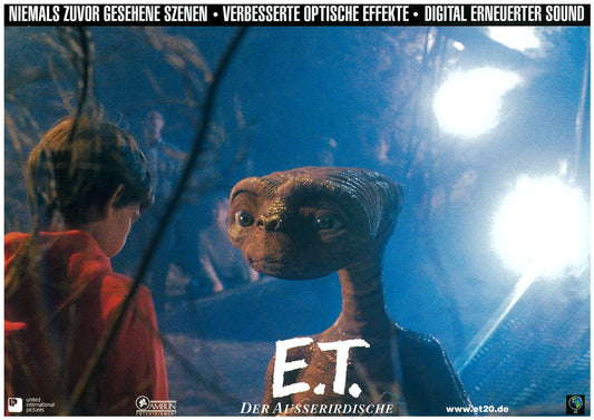『E.T. 20周年記念上映』 映画 ロビーカード ドイツ オリジナル [4322]