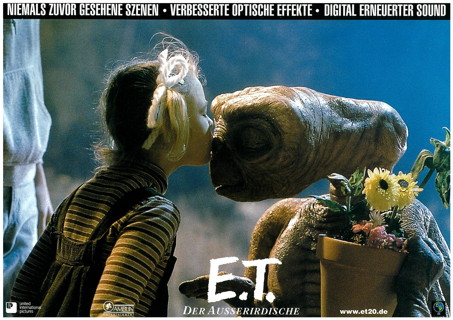 『E.T. 20周年記念上映』 映画 ロビーカード ドイツ オリジナル [4323]