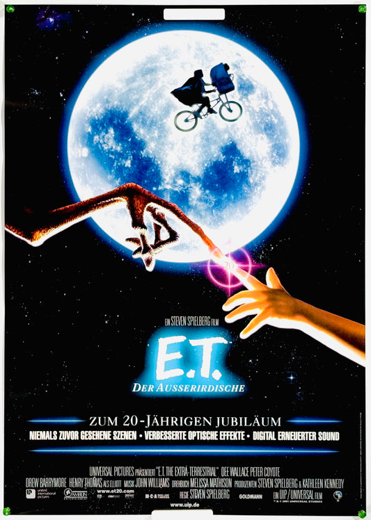 『E.T. 20周年記念上映』 映画 ポスター ドイツ オリジナル [4325]