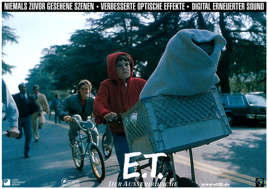 『E.T. 20周年記念上映』 映画 ロビーカード ドイツ オリジナル [4326]