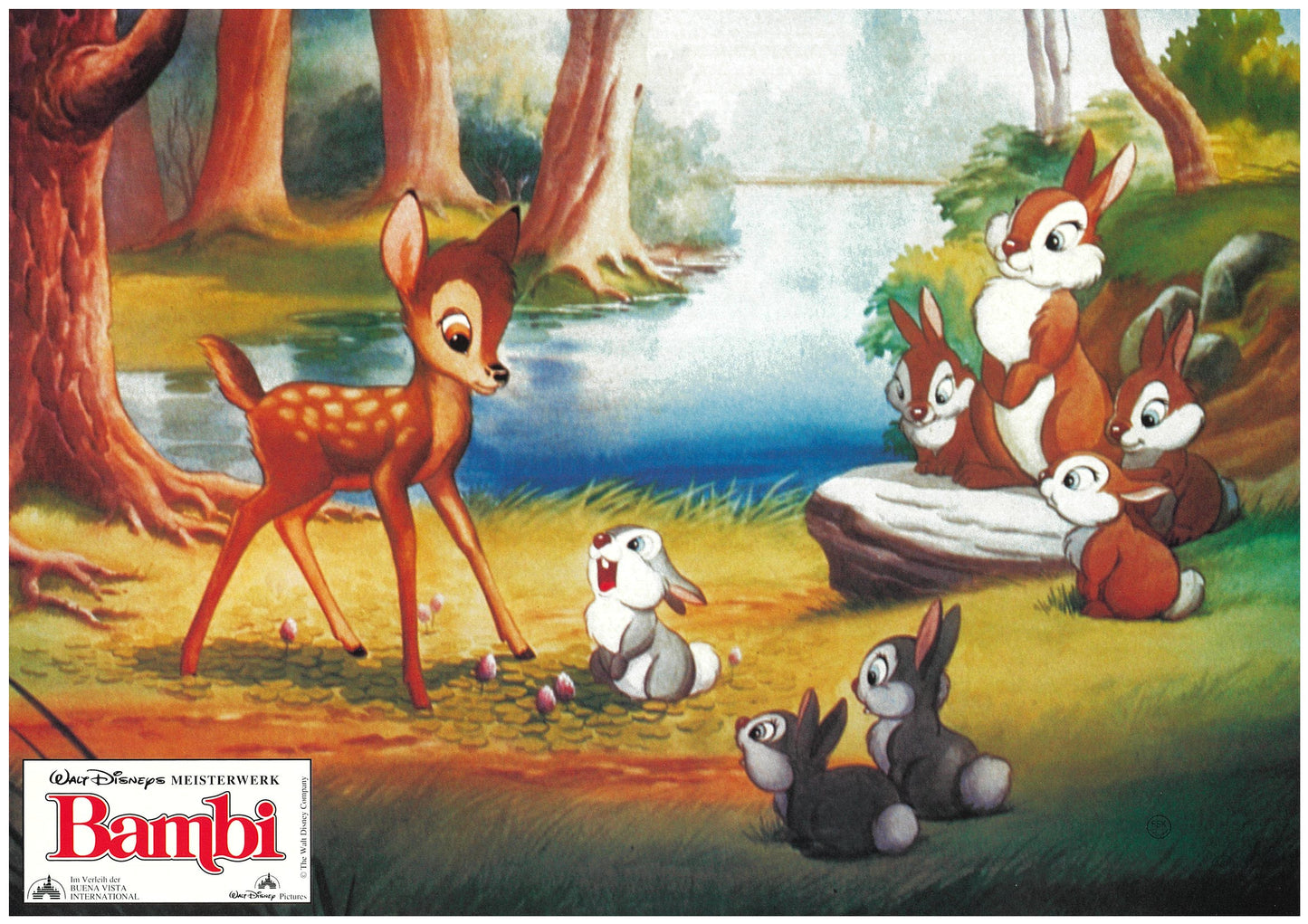『バンビ』 映画 ロビーカード ドイツ オリジナル [4365]