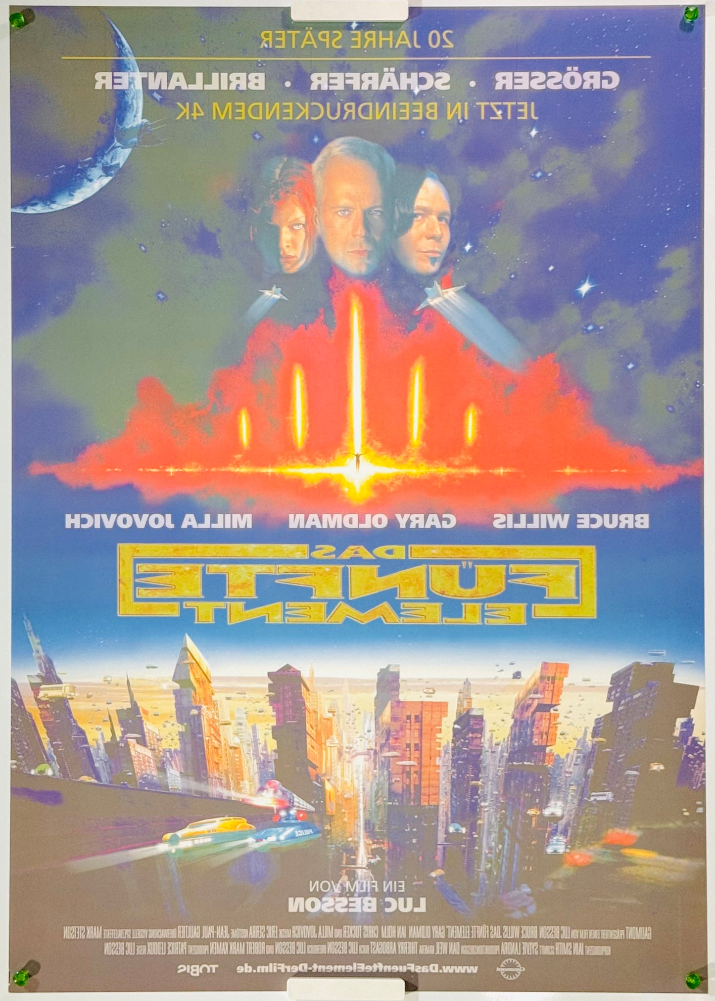 『フィフス・エレメント 20周年記念上映』 映画 ポスター ドイツ オリジナル [4379]