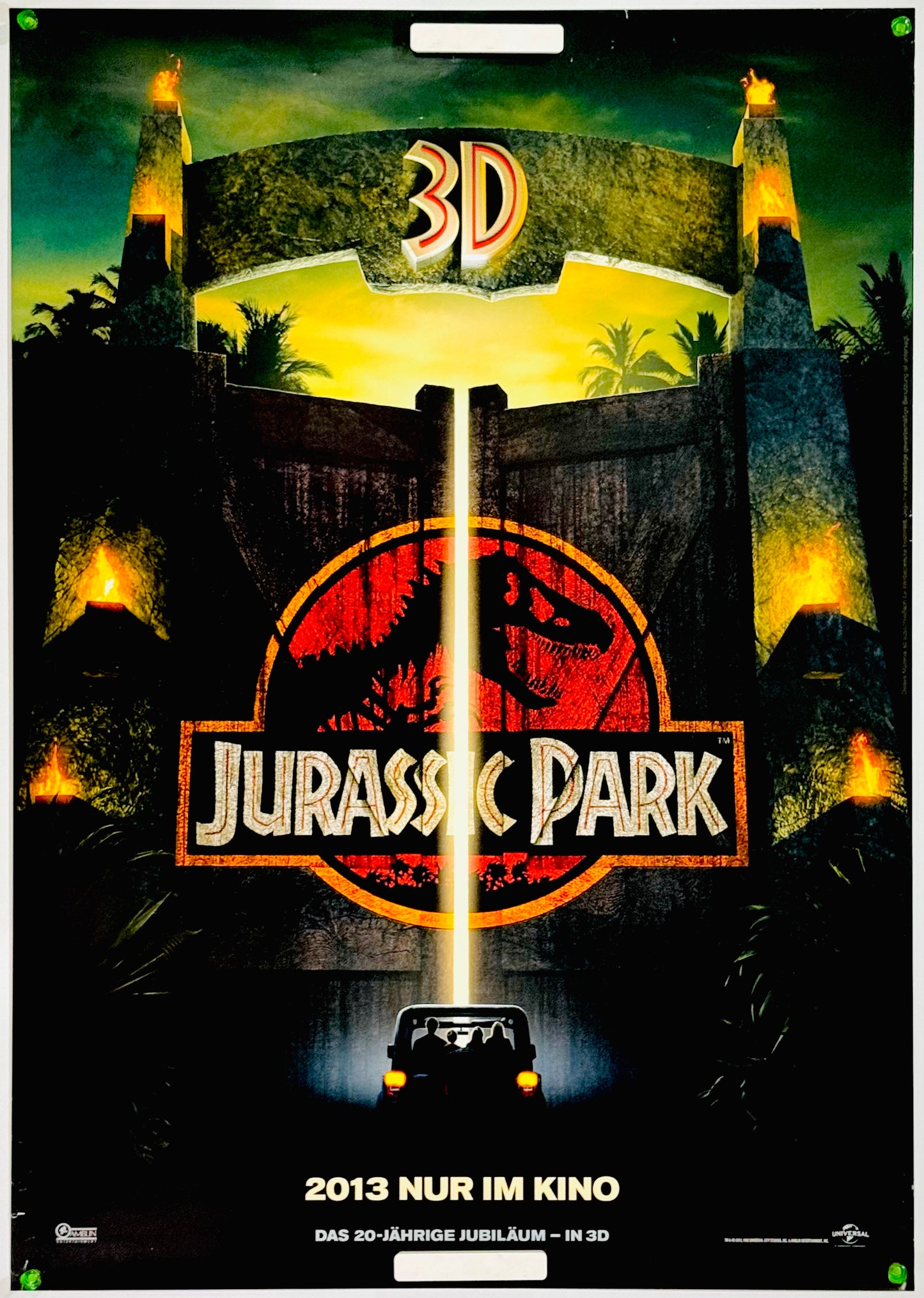 『ジュラシック・パーク 3D』 映画 ポスター ドイツ オリジナル [4457]