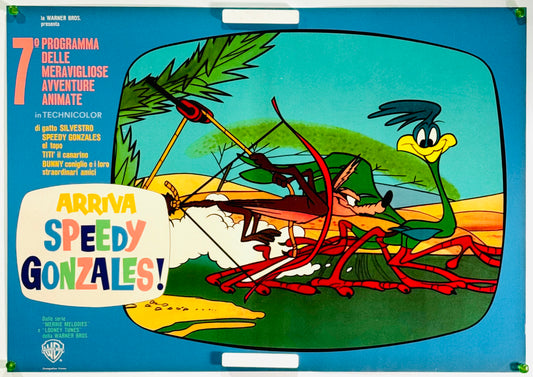 『ルーニー・テューンズ Arriva Speedy Gonzales』 映画 ポスター イタリア オリジナル [4498]
