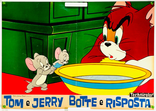 『トムとジェリー Tom e Jerry botte e risposta』 映画 ポスター イタリア オリジナル [4499]