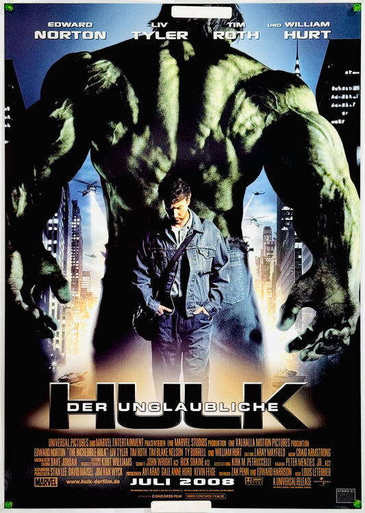 『インクレディブル・ハルク』 映画 ポスター ドイツ オリジナル [4501]