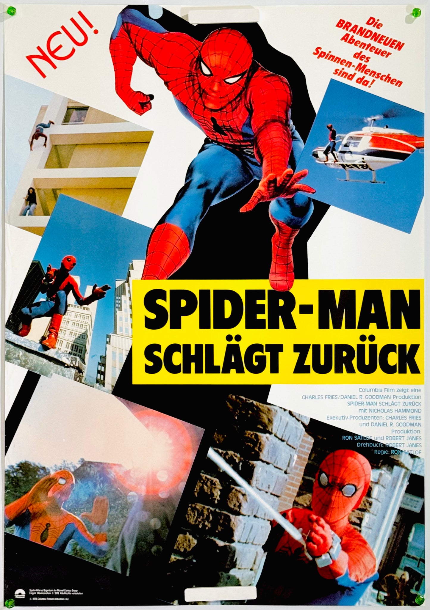 『スパイダーマン プルトニウムを追え』 映画 ポスター ドイツ オリジナル [4523]
