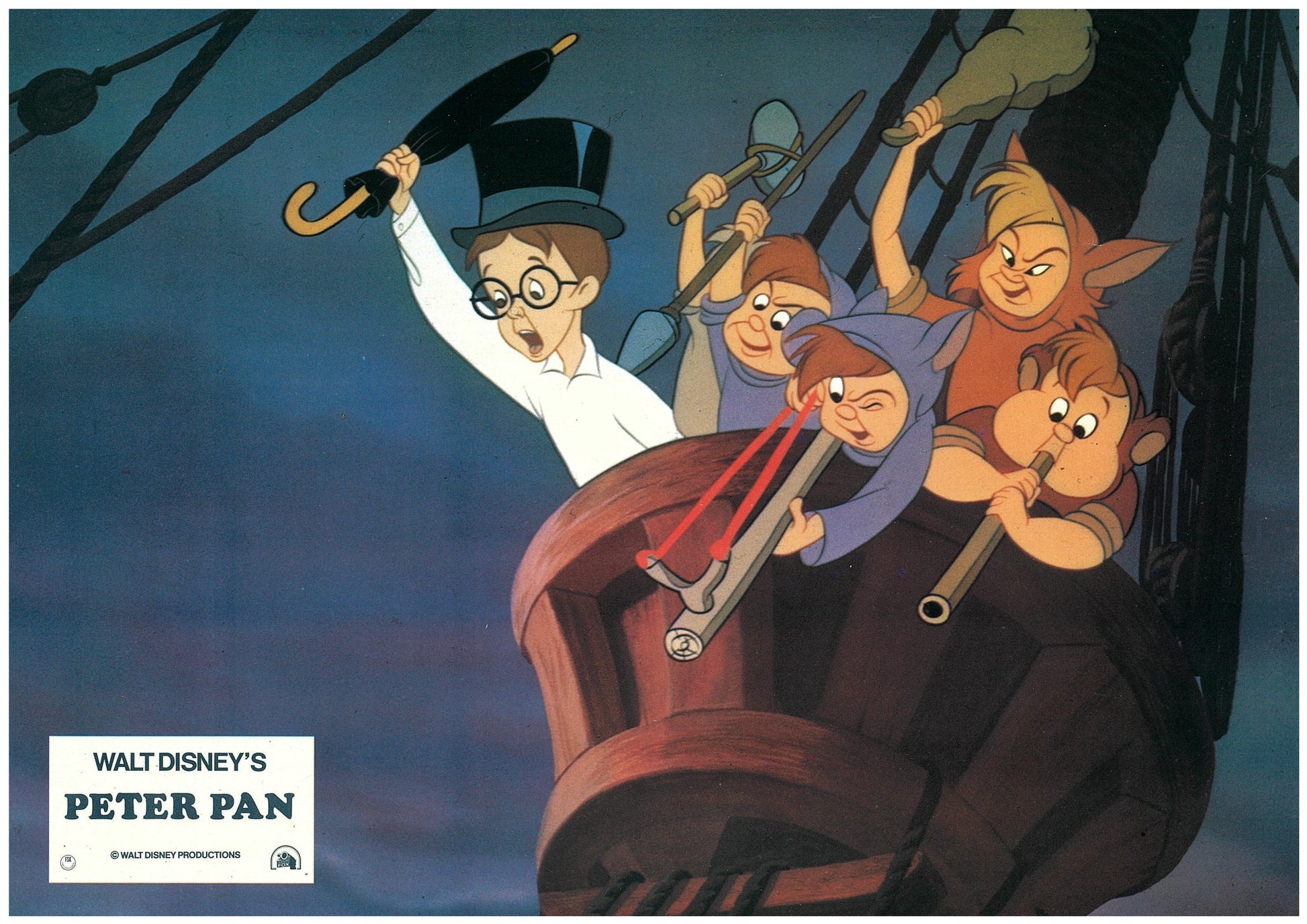 『ピーター・パン』 映画 ロビーカード ドイツ オリジナル [4644]