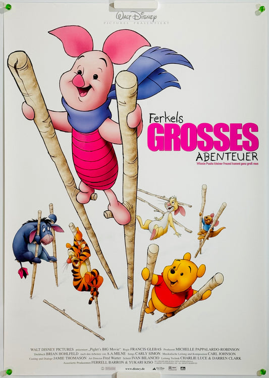 『くまのプーさん 完全保存版II ピグレット・ムービー』 映画 ポスター ドイツ オリジナル [4739]