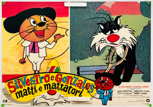 『ルーニー・テューンズ Silvestro e Gonzales matti e mattatori』 映画 ポスター イタリア オリジナル [4762]