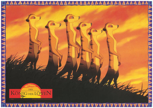 『ライオン・キング』 映画 ロビーカード ドイツ オリジナル [4804]
