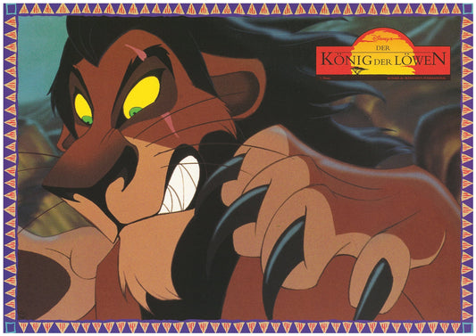 『ライオン・キング』 映画 ロビーカード ドイツ オリジナル [4805]