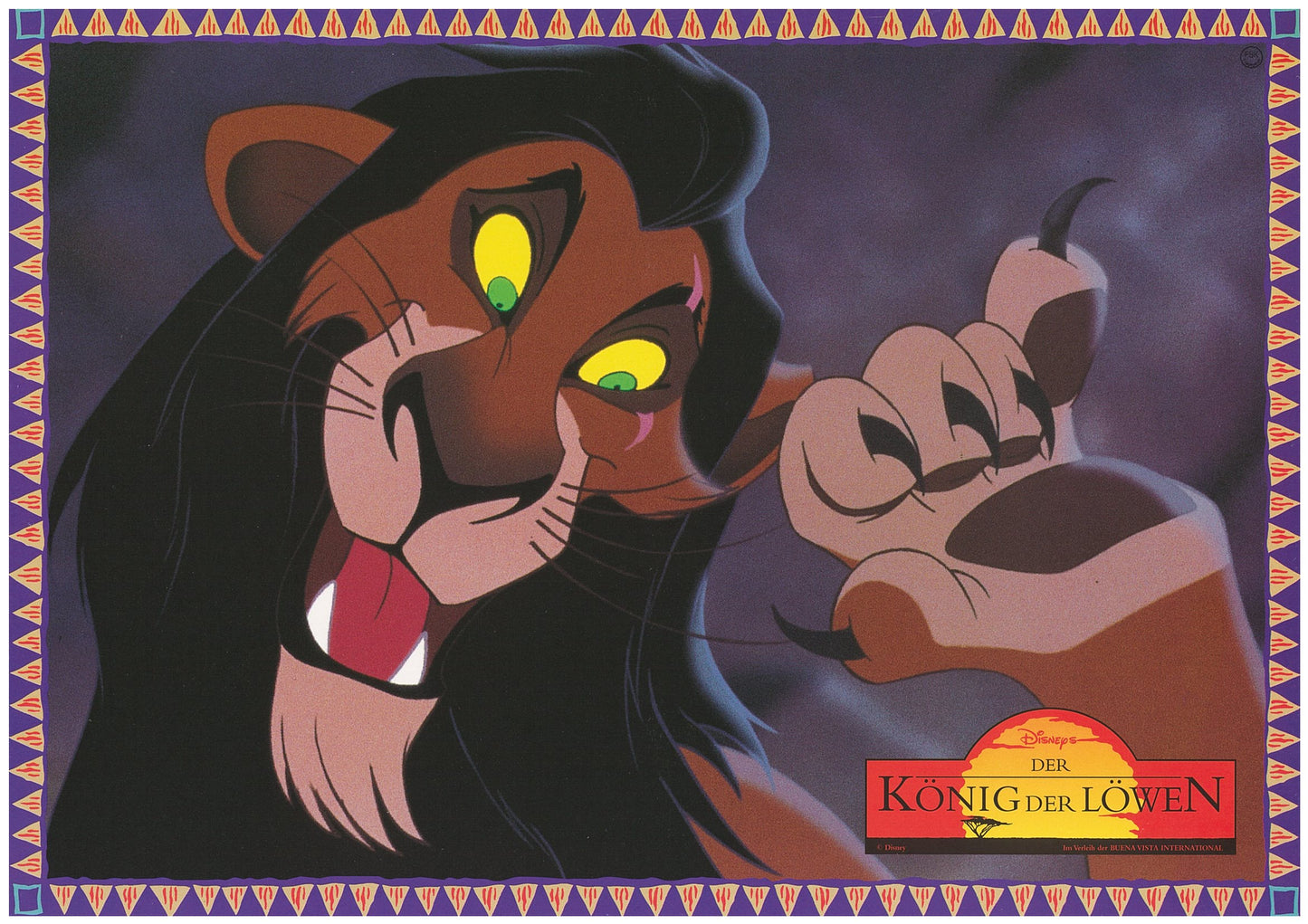 『ライオン・キング』 映画 ロビーカード ドイツ オリジナル [4810]