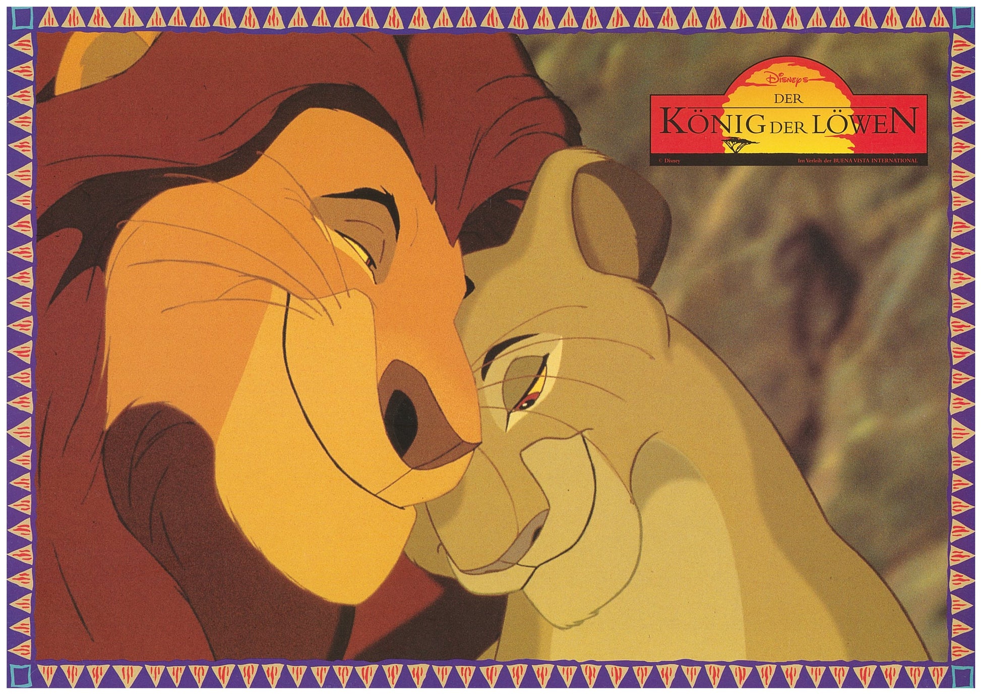 『ライオン・キング』 映画 ロビーカード ドイツ オリジナル [4811]