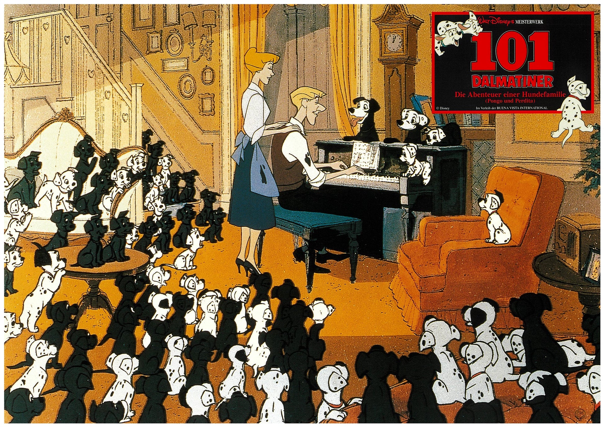 『101匹わんちゃん』 映画 ロビーカード ドイツ オリジナル [4830]