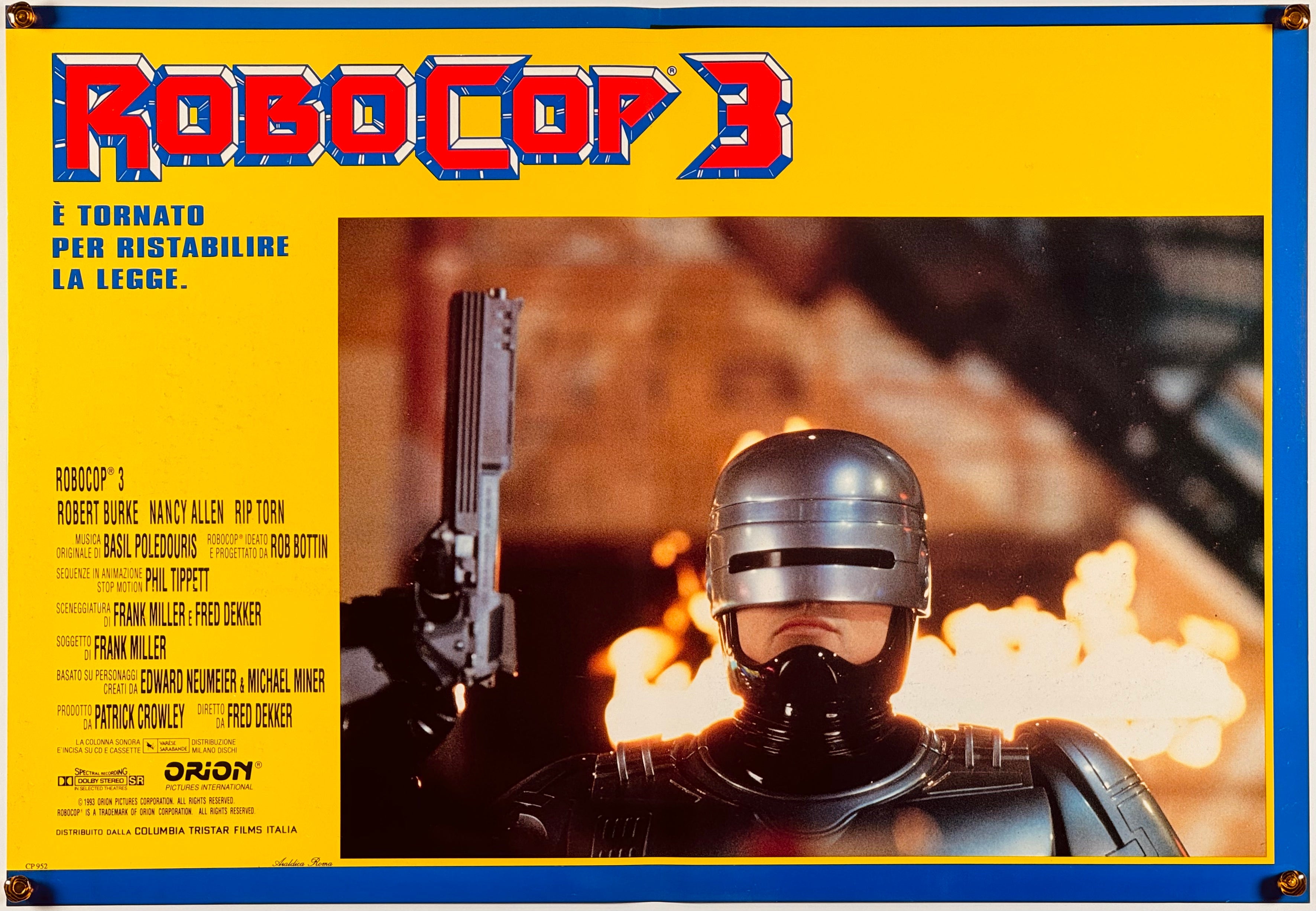 ロボコップ3』 洋画 イタリア - 海外版映画ポスター専門店 - – Fine