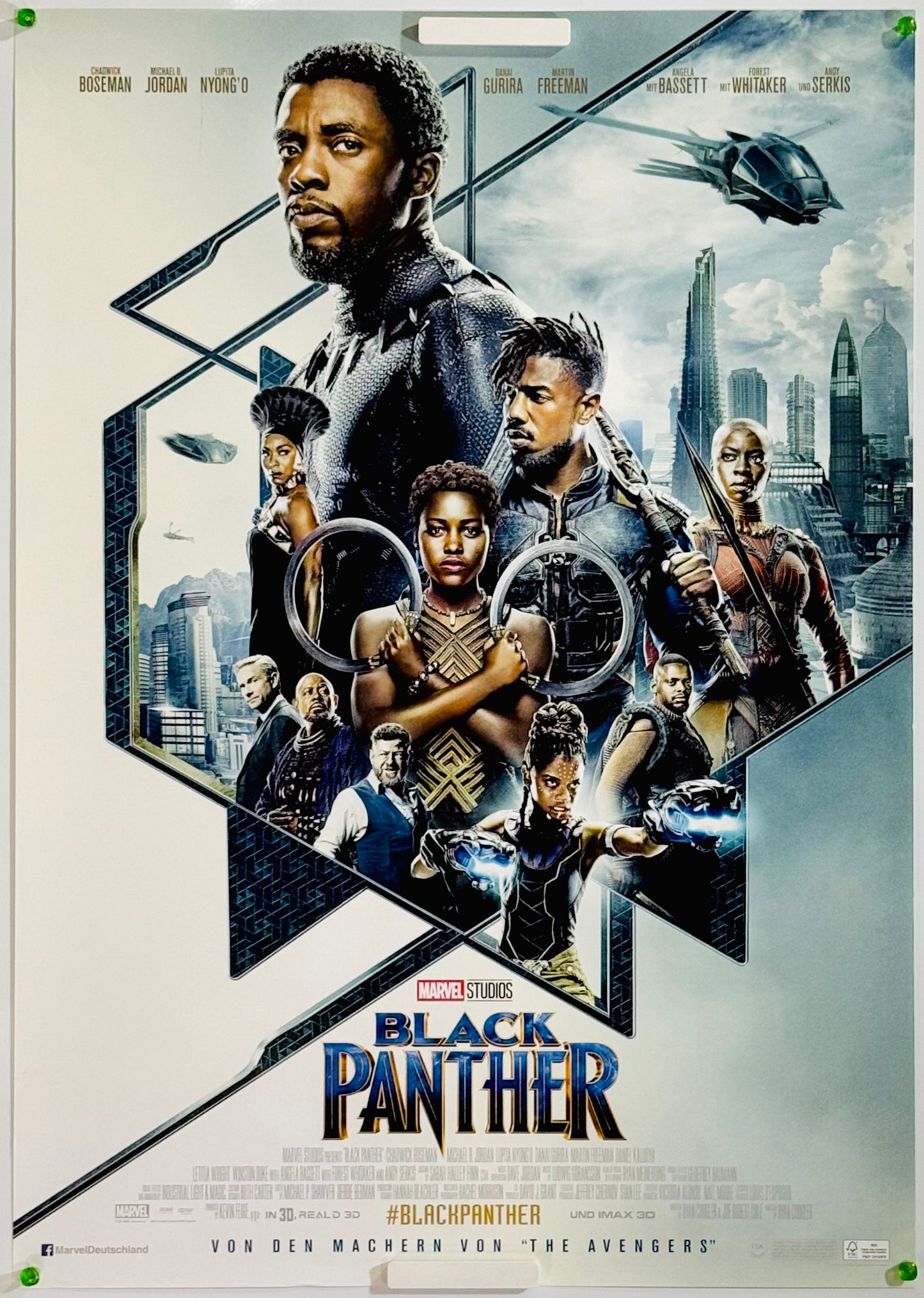 『ブラックパンサー』 映画 ポスター ドイツ オリジナル [4845]