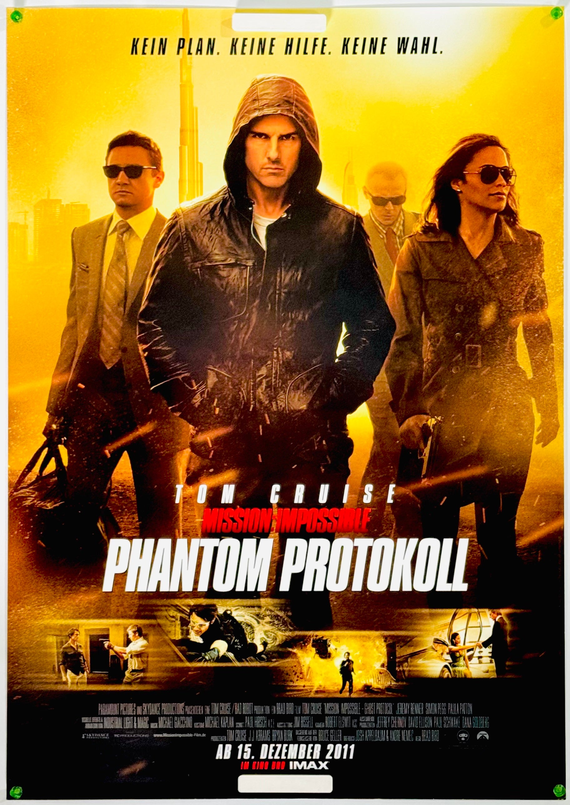 『ミッション・インポッシブル ゴースト・プロトコル』 映画 ポスター ドイツ オリジナル [4858]