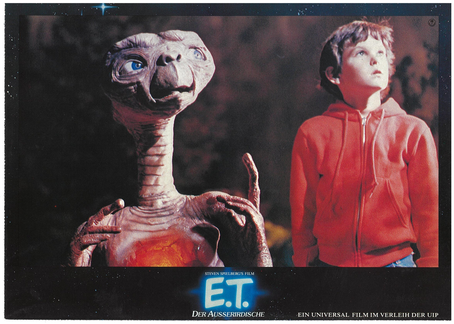 『E.T.』 映画 ロビーカード ドイツ オリジナル [4886]