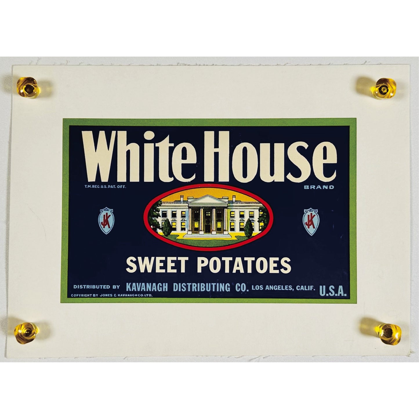 『White House Sweet Potatoes』 広告 ラベル  オリジナル [48]
