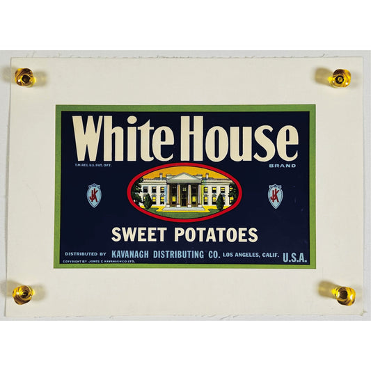 『White House Sweet Potatoes』 広告 ラベル  オリジナル [48]