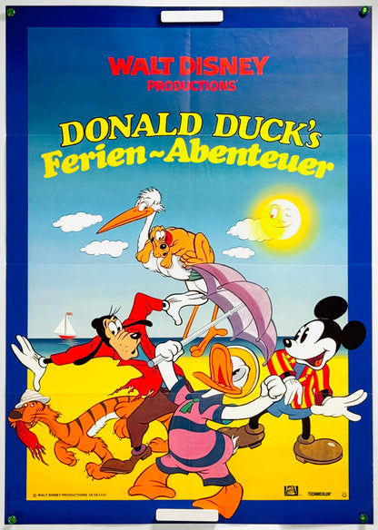 『ディズニー 短編アニメオムニバス Donald Duck's Ferien-Abenteuer』 映画 ポスター ドイツ オリジナル [4998]_1