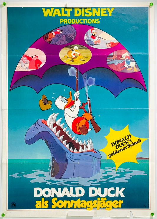 『ディズニー 短編アニメオムニバス Donald Duck als Sonntagsjäger』 映画 ポスター ドイツ オリジナル [4999]