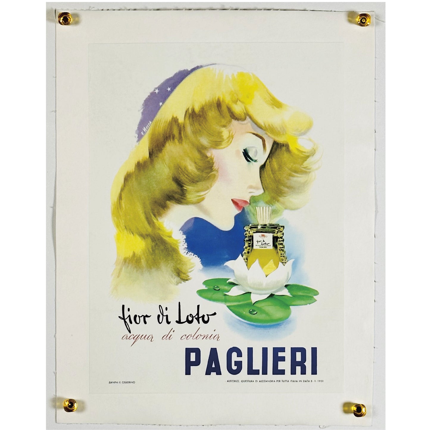 『Paglieri 香水』 広告 ポスター イタリア オリジナル [49]