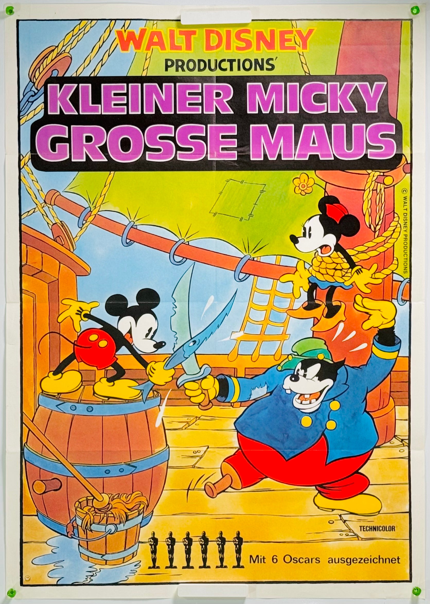 『ディズニー 短編アニメオムニバス Kleiner Micky Grosse Maus』 映画 ポスター ドイツ オリジナル [5003]_1