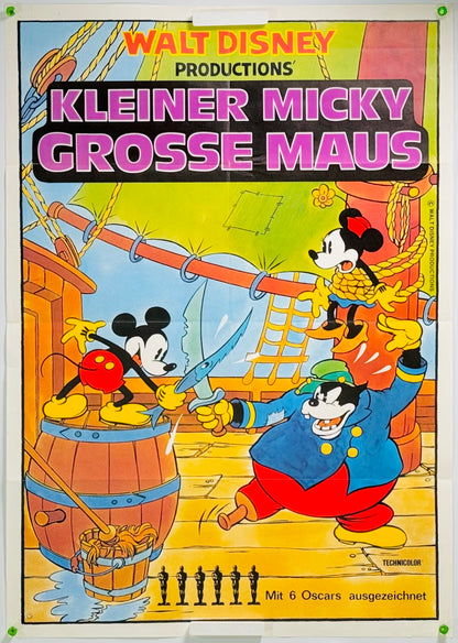 『ディズニー 短編アニメオムニバス Kleiner Micky Grosse Maus』 映画 ポスター ドイツ オリジナル [5003]_1