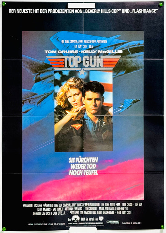 『トップガン』 映画 ポスター ドイツ オリジナル [5008]