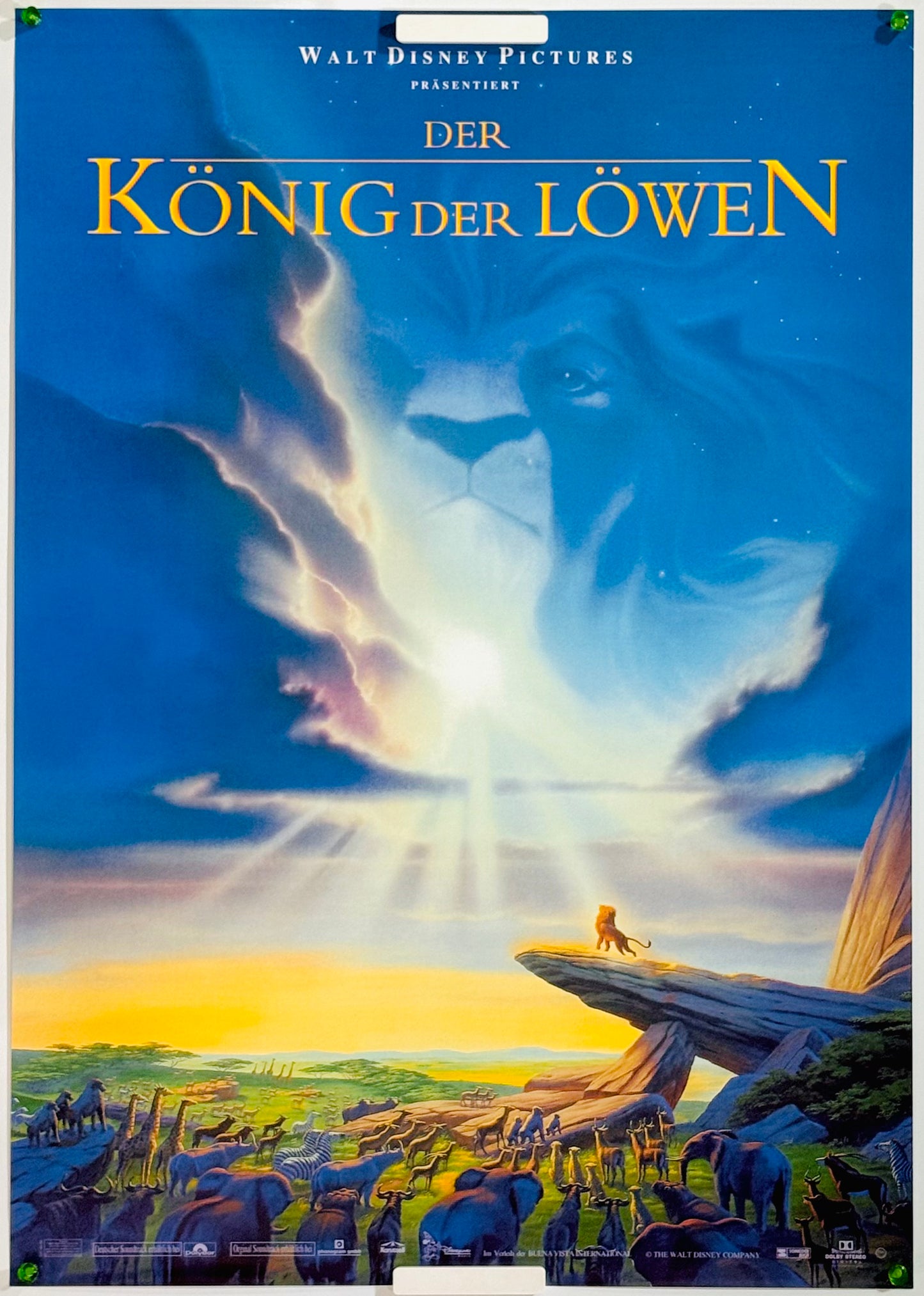 『ライオン・キング』 映画 ポスター ドイツ オリジナル [5019]