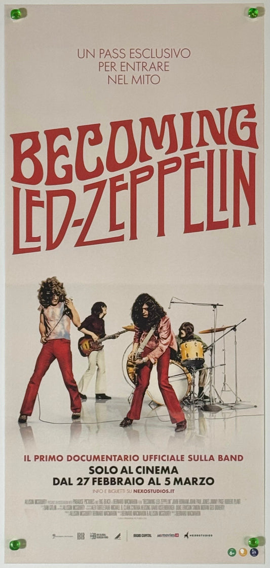 『レッド・ツェッペリン：ビカミング』 映画 ポスター イタリア オリジナル [5045]