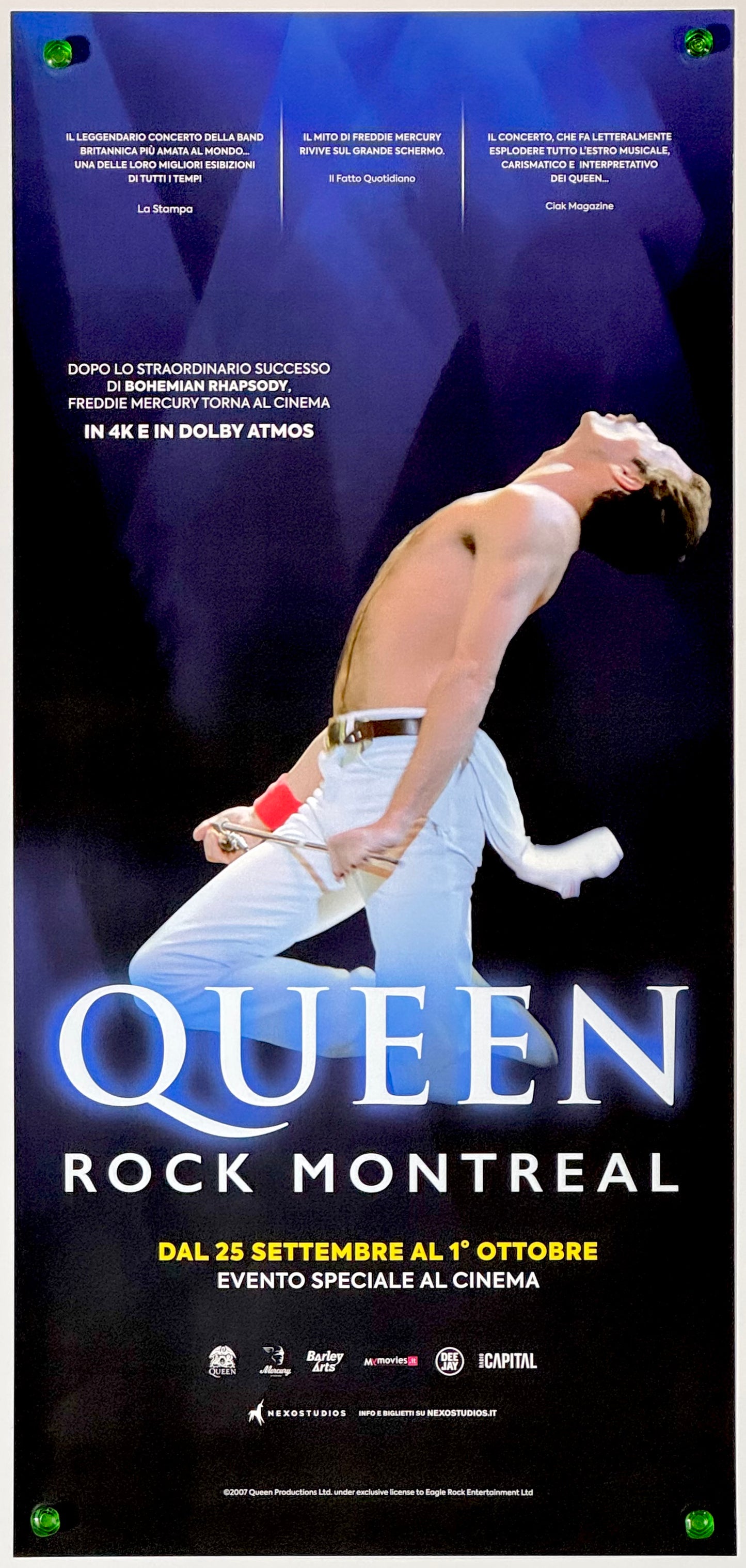 『Queen Rock Montreal クイーン』 映画 ポスター イタリア オリジナル [5061]