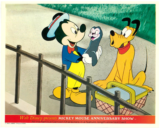 『ミッキー・マウスの楽しいショー』 映画 ロビーカード アメリカ オリジナル [5082]