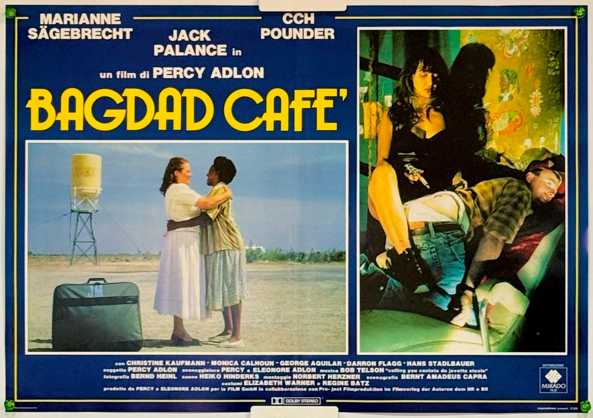 『バグダッド・カフェ』 映画 ポスター イタリア オリジナル [5093]