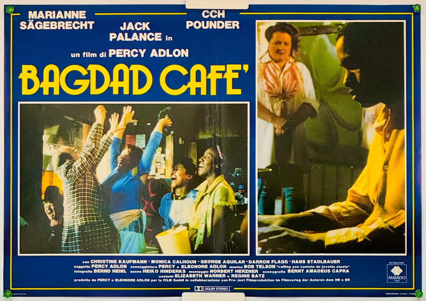 『バグダッド・カフェ』 映画 ポスター イタリア オリジナル [5095]