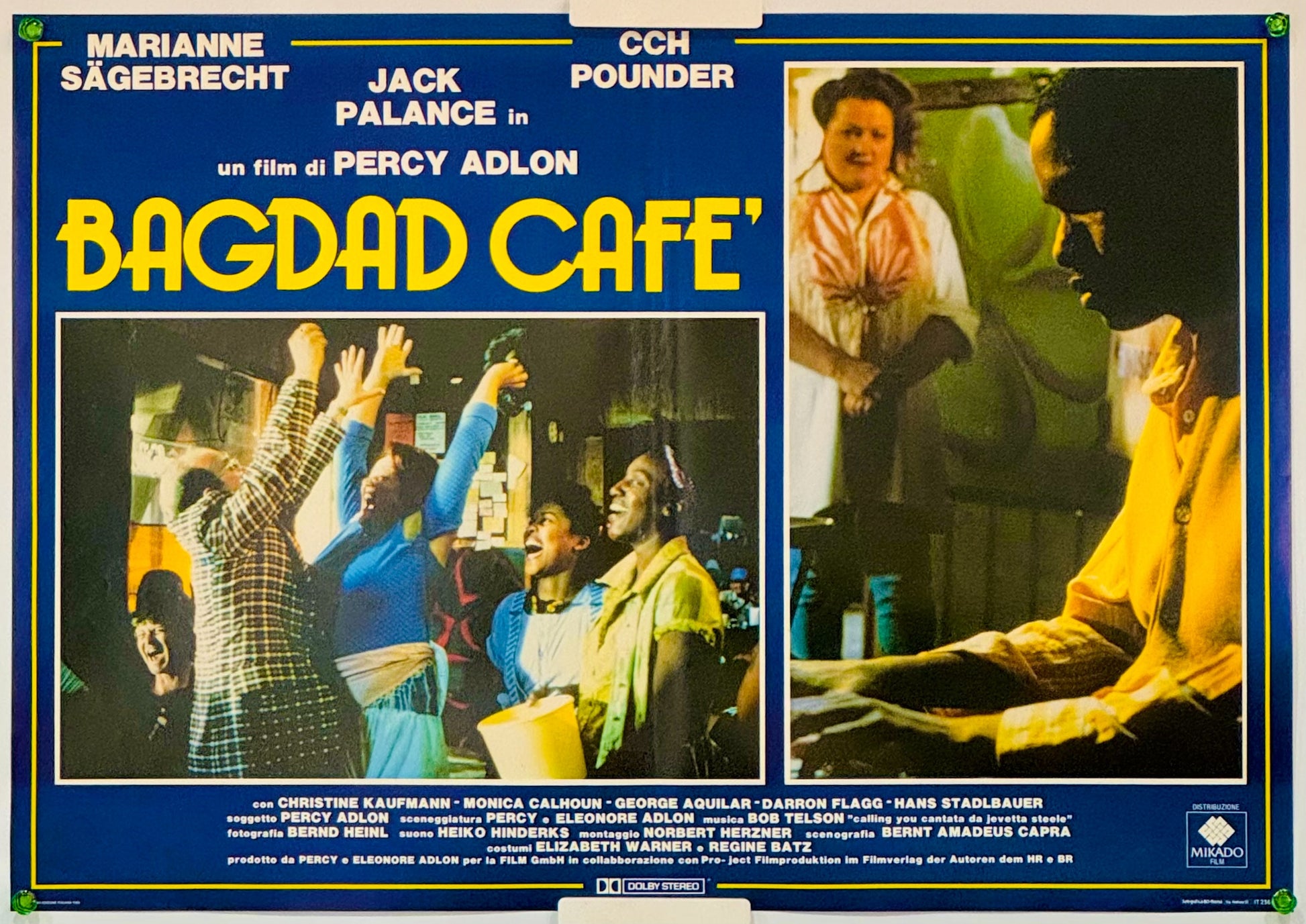 『バグダッド・カフェ』 映画 ポスター イタリア オリジナル [5095]