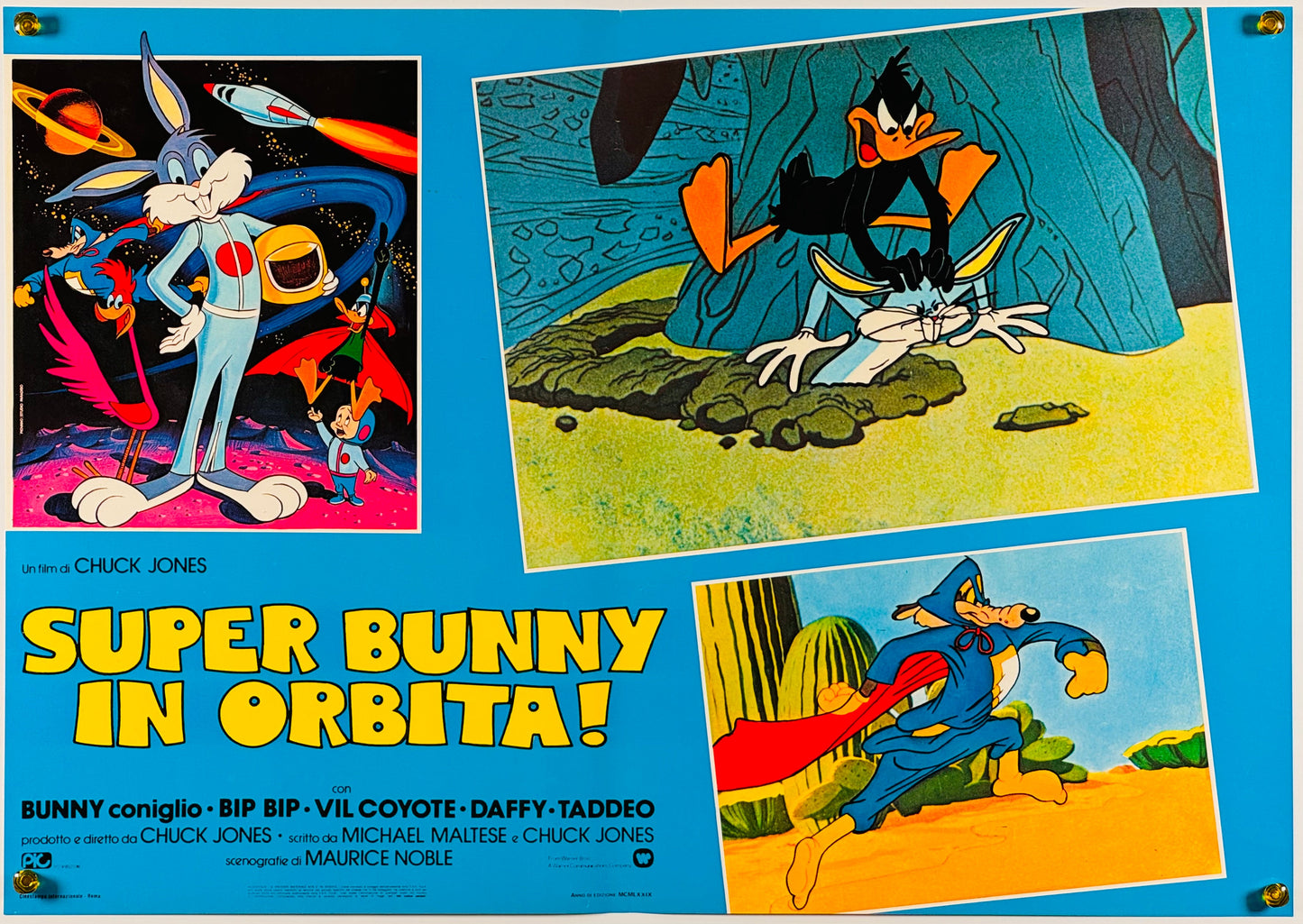 『ルーニー・テューンズ The Bugs Bunny Road Runner Movie』 映画 ポスター イタリア オリジナル [510]