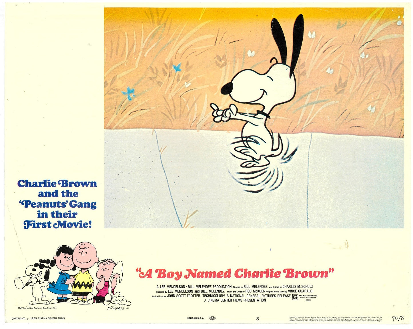 『スヌーピーとチャーリー』 映画 ロビーカード アメリカ オリジナル [5115]