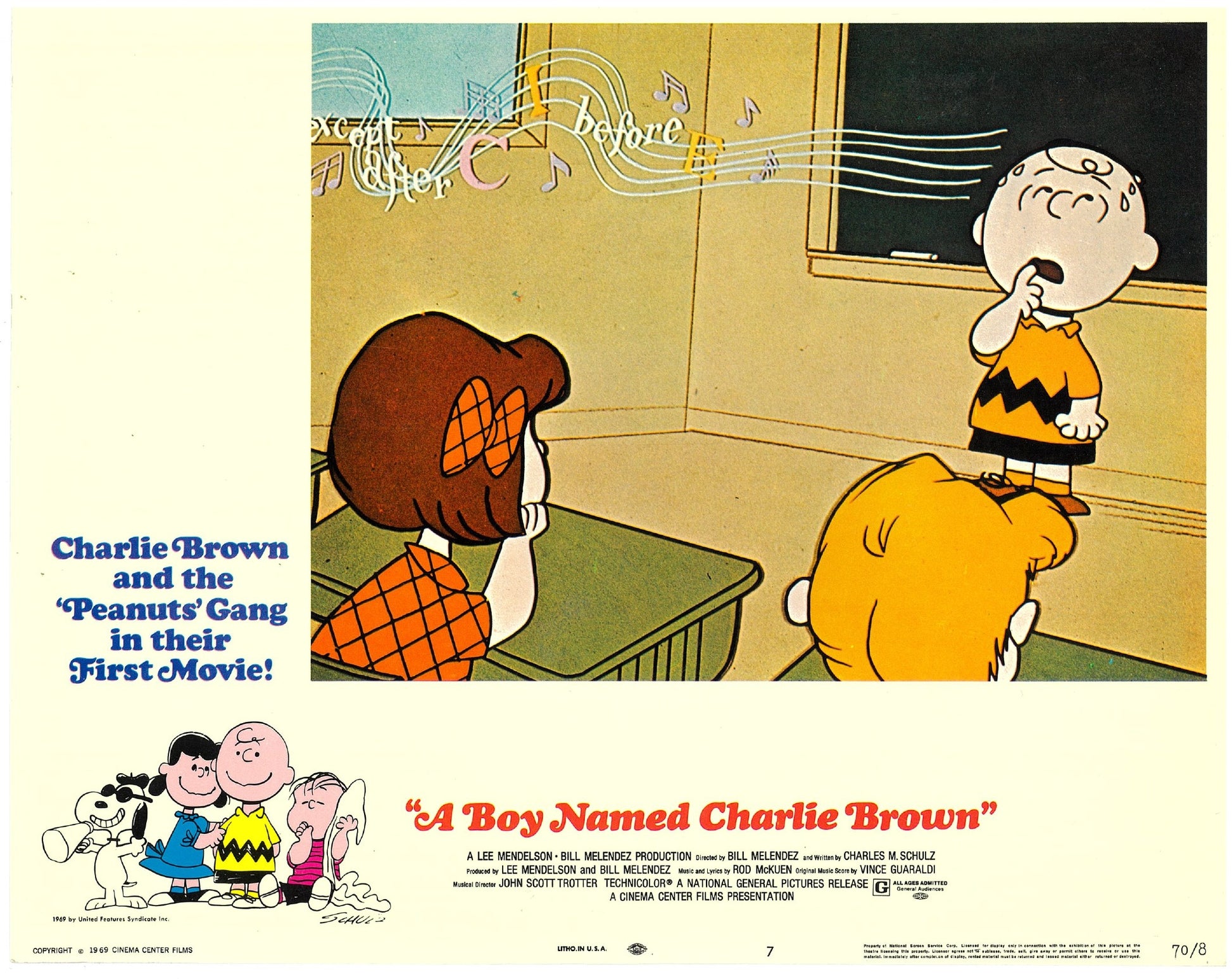 『スヌーピーとチャーリー』 映画 ロビーカード アメリカ オリジナル [5116]
