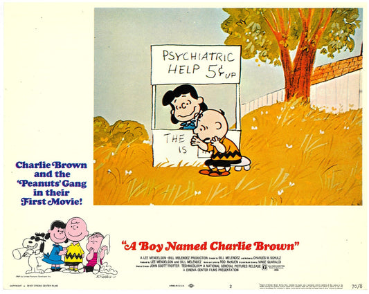 『スヌーピーとチャーリー』 映画 ロビーカード アメリカ オリジナル [5121]