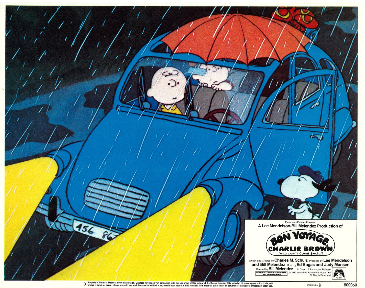 『スヌーピーとチャーリー・ブラウン ヨーロッパの旅』 映画 ロビーカード アメリカ オリジナル [5133]