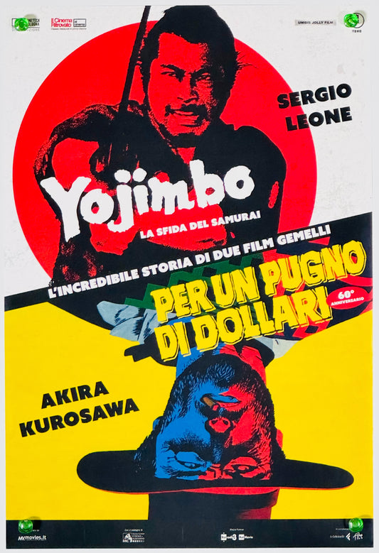 『用心棒 / 荒野の用心棒 新4Kリマスター版』 映画 ポスター イタリア オリジナル [5140]