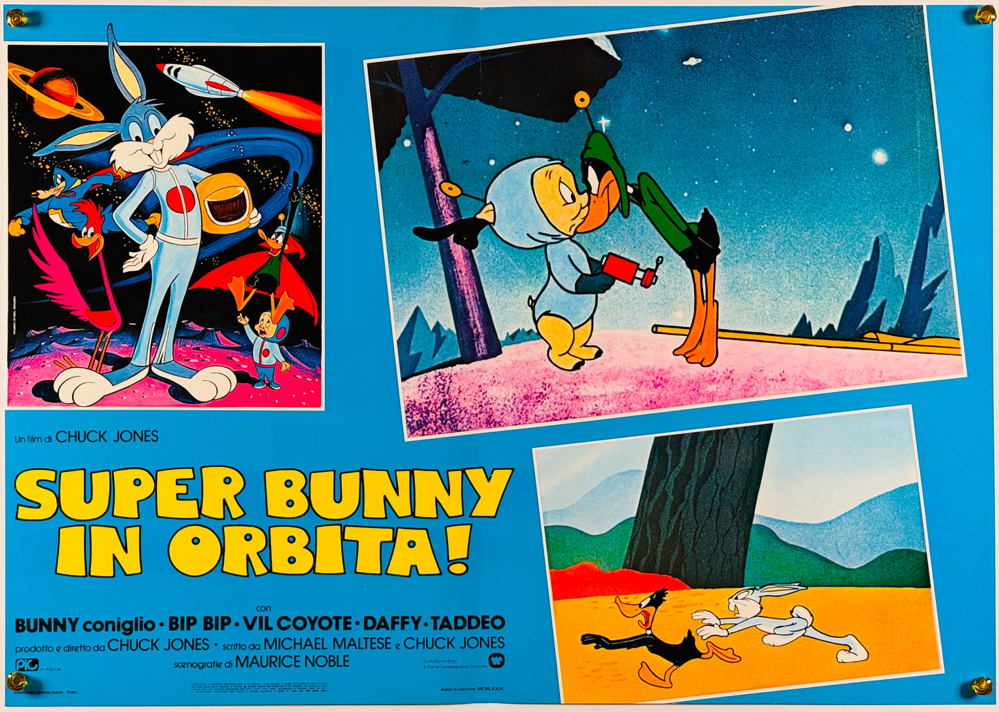 『ルーニー・テューンズ The Bugs Bunny Road Runner Movie』 映画 ポスター イタリア オリジナル [514]