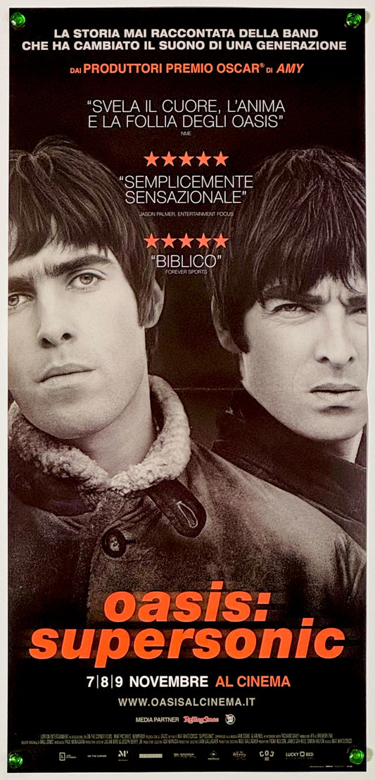 『オアシス スーパーソニック』 映画 ポスター イタリア オリジナル [5173]