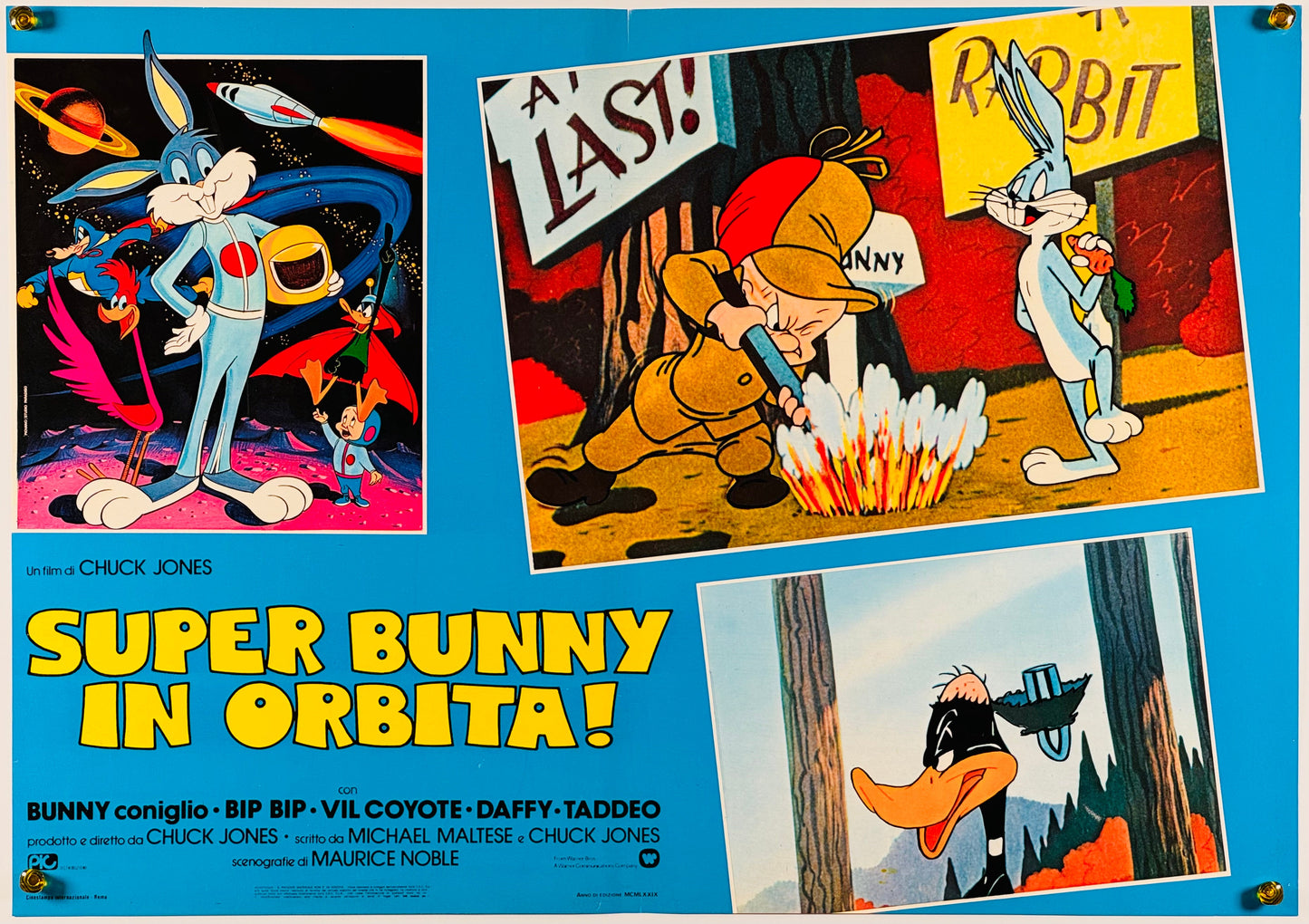 『ルーニー・テューンズ The Bugs Bunny Road Runner Movie』 映画 ポスター イタリア オリジナル [517]